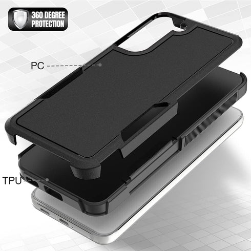 for Samsung Galaxy S22 Plus Case: Dual Layer Protective Heavy Duty Cell Phone Cover Shockproof Rugged with Screen Protector - Military Protection ...