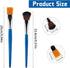 6 PCS Mop Brush for Acrylic Painting 1 Inch Face Paint Brushes with Wooden Handle Oval Blending Brushes for Acrylic Painting, Watercolor, Face Bod...