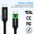 USB C-C Video Cable 10ft, 4K USB Type-C Monitor Cable Support 100W Fast Charge and 10Gbps Data Syncing, Black...