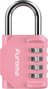 Puroma 1 Pack Combination Lock 4 Digit Locker Lock Outdoor Waterproof Padlock for School Gym Locker, Sports Locker, Fence, Toolbox, Gate, Case, Ha...