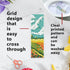 6pcs Scenery Cross Stitch Bookmark Kit DIY Beach Stamped Embroidery Bookmark Kits 8x2.4" Mountain Needlepoint Bookmark Kit with Instruction Aurora...
