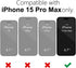 oakxco for iPhone 15 Pro Max Phone Case Silicone Square Edge, Soft Rubber Gel Aesthetic Cute Cover for Women Girl, Thin Slim Protective Flexible M...
