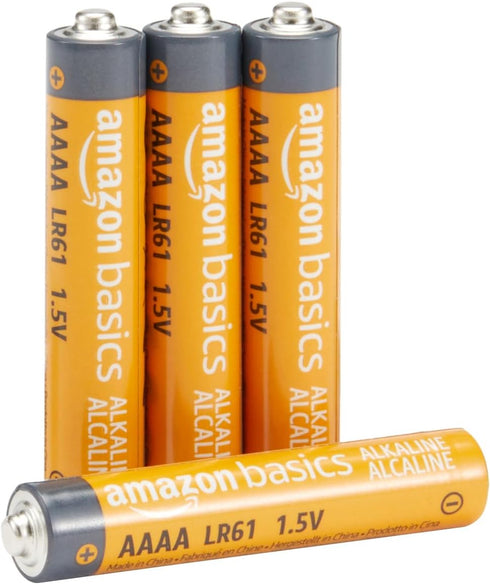 Amazon Basics 4-Pack AAAA Alkaline High-Performance Batteries, 1.5 Volt, 3-Year Shelf Life...