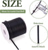 Pandahall 16.4 Yards/Roll 4mm PVC Tubuing Rubber Cord Solid Rubber Tube Cord with White Plastic Spool (Black)...
