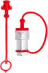 2sets 1/2 ISO 5675 Hydraulic Coupler Male Dust Cap and Female Plug Cover,ISO 5675 Hydraulic Quick Disconnects Port Plug Cover Fittings,Red Cap wit...