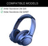 Replacement Ear Pads Cushions for Anker Soundcore Life Q20 Headphones,Soundcore Life Q20 Earpads with Comfortable Memory Foam & Protein Leather-Bl...