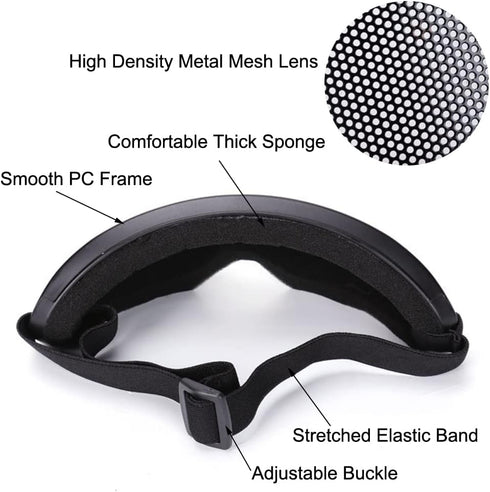 ARMADIO Airsoft Protective Goggles High Density Metal Mesh Goggle Military Tactical Goggles Safety Glasses for Outdoor Sports...