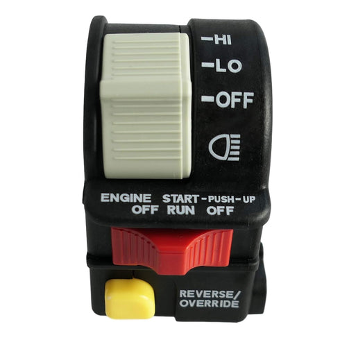Left Handlebar Bar Switch, Engine Start Run Off Headlight HI LO Off Start Light Switch for Polaris Magnum Scrambler Sportsman Trail Boss Worker Xp...