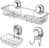 SANNO Suction Cups replacement for shower caddy sope dish double hooks- Set of 4 Suction Cups...