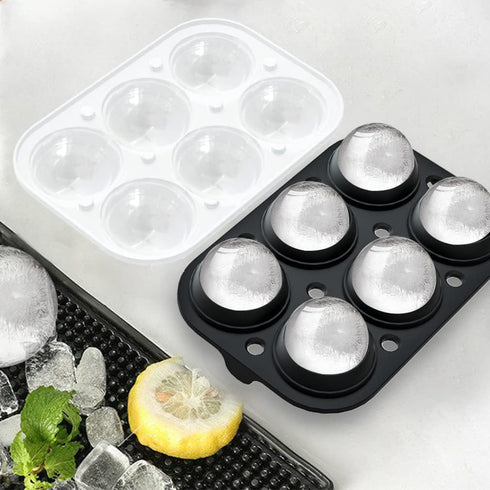 ROTTAY Ice Cube Trays (Set of 2), Sphere Ice Ball Maker with Lid & Large Square Ice Cube Maker for Whiskey, Cocktails and Homemade, Keep Drinks Ch...