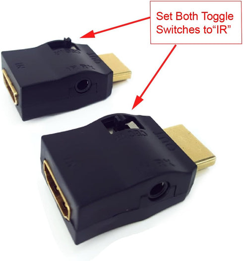 HDMI IR Extender to Control A/V Devices for Greater Distance up to 70ft Infrared IR Extender kit Include IR Receiver+IR Emitter+HDMI Adapter...