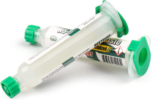 Solder Paste Flux, No-Clean Paste Flux, Soldering Flux for Electronics, 10mL Syringe Electrical Flux for Soldering BGA/PCB/CPU/IC...