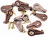 Glass Retainer Clips 5mm Cabinet Glass Clips Window Screen Clips Cabinet Door Glass Retainer Clips with Screws for Fixing Glass Cabinet Doors (50,...