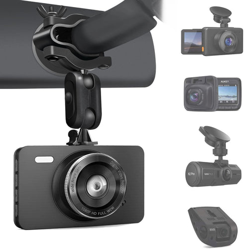 S80 Dash Cam mount, Dash Cam Mirror Mount Holder with 16pcs Joints for Rove APEMAN CHORTAU Roav Nexar iiwey YI Z-Edge Old Shark KDLINKS Crosstour ...
