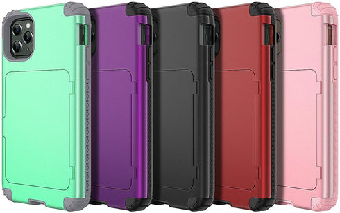 WeLoveCase for iPhone 11 Pro Wallet Case with Card Holder, Built-in Hidden Mirror, with Shockproof Heavy Duty Protection Phone Case for iPhone 11 ...