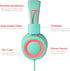 A21 Kids Headphones for School/PC/Cellphone/Airplane Travel with 3.5mm Jack Children Boys Girls Foldable Wired On-Ear Headset (Mint Coral)......