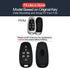 2pcs Compatible with Hyundai Tucson Palisade Nexo Santa Fe Sonata Ioniq Smart 7 Buttons Key Fob Cover Case Key Chain Protector Keyless Entry Remot...