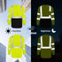 Safety Shirts for Men Class 3 High Visibility Shirts with Black Bottom, Hi Vis Reflective Shirts for Men Women, Long Sleeve Construction Work Shir...