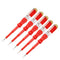 uxcell Voltage Tester AC 100-500V with 3mm Slotted Screwdriver with Clip for Circuit Test, Red, Pack of 5...