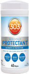 303 Products Aerospace Protectant Wipes – UV Protection – Repels Dust, Dirt, & Staining – Smooth Matte Finish – Restores Like-New Appearance – 40 ...