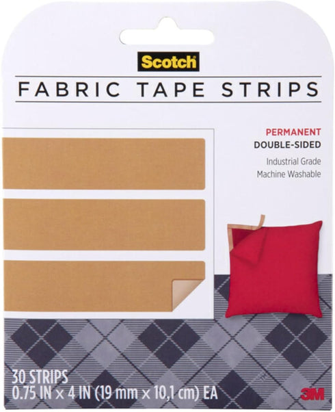 Scotch Fabric Tape FAP-1-CFTP, 3/4 in x 4 in (19 mm x 10.1 cm)...