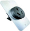Conntek 80303 Straight Blade Flash Mount Receptacle, 20-Amp 277-Volt NEMA 7-20R, Black...