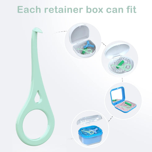 ARGOMAX - Aligner Removal Tool, 5 Invisible Braces Removal Tools, Retainer Remover Tool, Suitable for Removing Braces, Trays, Retainers, Dentures ...