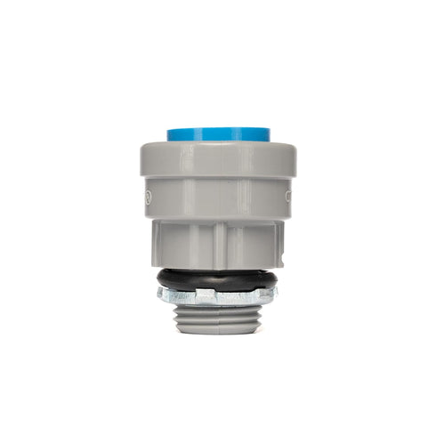 QuickFitting 1/2 inch Junction Box Connector | Push Install PVC Electrical Conduit Fitting | for Rigid Sch 40 and Sch 80 PVC Conduit | 10-Pack Liq...