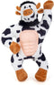 Squeaky Stuffed Dog Toys with Rubbery Belly, Stuffed Animal Toys for Chewers, Gum Massage Soft Puppy Chew Teething Toys to Keep Them Busy, Durable...