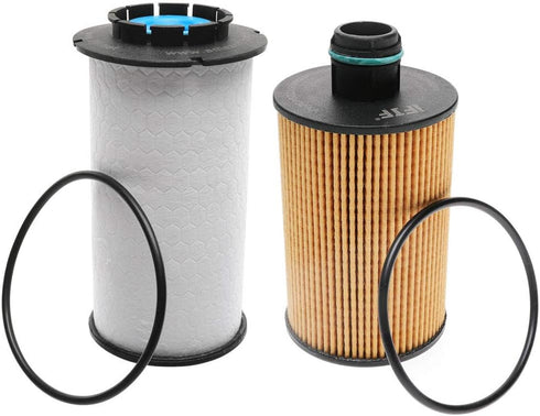 iFJF 68235275AA Fuel Filter and 68229402AA Oil filter Replacement for Ram 1500 2014-2019 3.0L V6 EcoDiesel Engine Replaces 68109834AA WF10245...