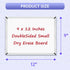 White Board Set - 12 x 9" Dry Erase Board with 2 Dry Wipe Off Markers and 6 Magnetic Labels - Double-sided Wall Hanging Whiteboard for Home and Of...