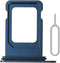 SIM Card Tray Holder Slot Replacement for iPhone 12 Pro and iPhone 12 Pro Max (Pacific Blue) with Waterproof Rubber Ring and Eject Pin (Single Sim...