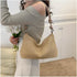 Women Small Faux Straw Bag Summer Beach Bag Woven Underarm Bag Hobo Bag Shoulder Bag Crossbody Purse Handbag 2 Pcs Set...