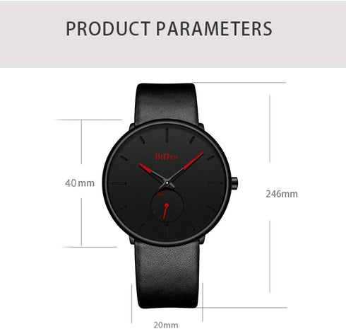 Mens Watches Minimalist Ultra Thin Waterproof Fashion Dressy Wrist Watch for Men Business Casual Luxury Quartz Analog Watch...