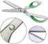 Green Pinking Shears Comfort Grips Crafts Zig Zag Cut Sewing Scissors,Professional Handheld Dressmaking...