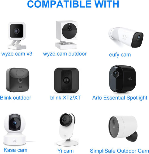 30ft/9m Power Extension Cable for WyzeCam/WyzeCam V3/ WyzeCam Pan/Wyze Cam Pan V2/ KasaCam/NestCam Indoor/Yi Cam,USB to Micro USB Charging (2pcs)...