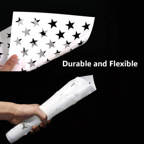 American Flag Star Stencil Templates - 6 Pack 50 Stars 1776 13 Stars Flag Stencils for Painting on Wood and Walls, Reusable Plastic Stencils in 3 ...