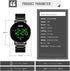 Gosasa Touch Screen Digital LED Waterproof Men Womens Sport Casual Stainless Steel Wrist Watch...