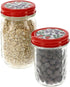 Mason Jar Lids - Decorative Canning Caps Fit Regular Mouth Mason Jars - Fruit Design - Pack of 6...