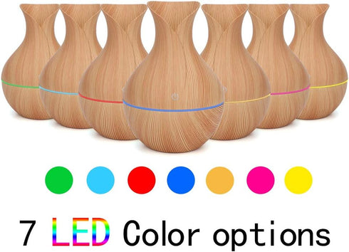 Humidifiers High Capacity Cool Mist Humidifier,for Bedroom,Babyroom, Living Room, Humidifiers (Light Wooden Grain)...