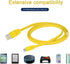Replacement Micro USB Charging Cable Power Cord Compatible with Ultimate Ears Logitech UE Boom Megaboom Miniboom Boom2 Roll Wireless Speaker (Yell...