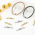 20 Sets Lobster Claw Clasps with Cord Ends Fold Over Cord End Caps Necklace Cord Ends with Lobster Clasp Connector for Ribbon Tassel Bracelet Neck...