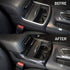Red Carbon Fiber Cup Holder Cover Trim Decor Sticker for Dodge Charger 2015-2021/ Chrysler 300 2015-2021...