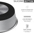 Grehge Steel Anti-Slip Dog Bowls,Non-Slip Stainless Steel Pet Bowl with Foot Mat - Perfect for Mess-Free Mealtime,Quiet Pet Bowls for Cats and Dog...