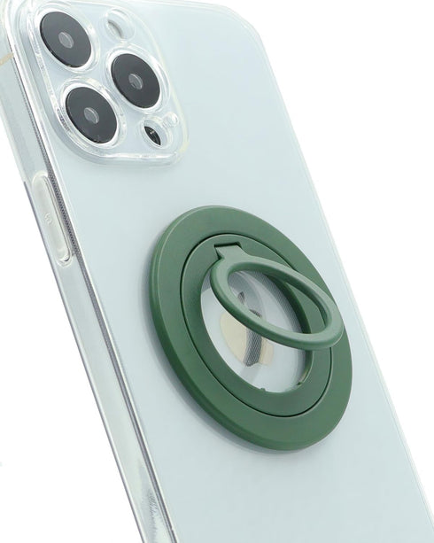 Magnetic Phone Grip for Magsafe Charging,Strong Adhesive Finger Phone Ring Holder Compatible Wireless Charging (Green)......