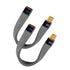 USB C Extension Cable(2Pack,0.4Ft), Short USB-C Male to Female Flexible Cable Support Thunderbolt 4/3,USB4, PD 240W,8K/4K Video,40Gbps for Externa...