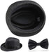 Beelittle 1920s Boys Old Man Costume 52cm Fedora Hat Suspenders Bow Tie Set Adjustable Y Back...