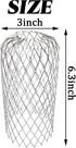 8PCS Gutter Guard Strainer Aluminum Downspout Mesh Filter Preventing Blockage Leaves Debris from Clogging Pipes(3 inch) (8)...