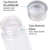 BENECREAT 20 Pack 15ml/0.5oz Glass Bottles Sample Vials with Screwed Aluminum Caps for Wishing Message Bottle, Sample Liquid, Arts & Crafts, Weddi...