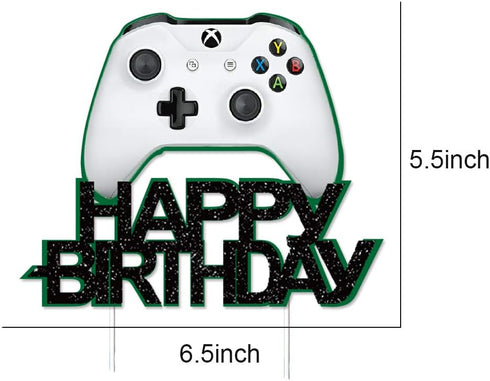 Watercolor Video Game Cake Topper for Birthday...